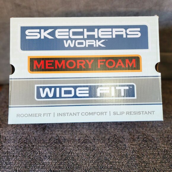 Skechers Work Flex Advantage Slip Resistant Men's WIDE 11.5 Black Shoes NIB - Picture 6 of 6